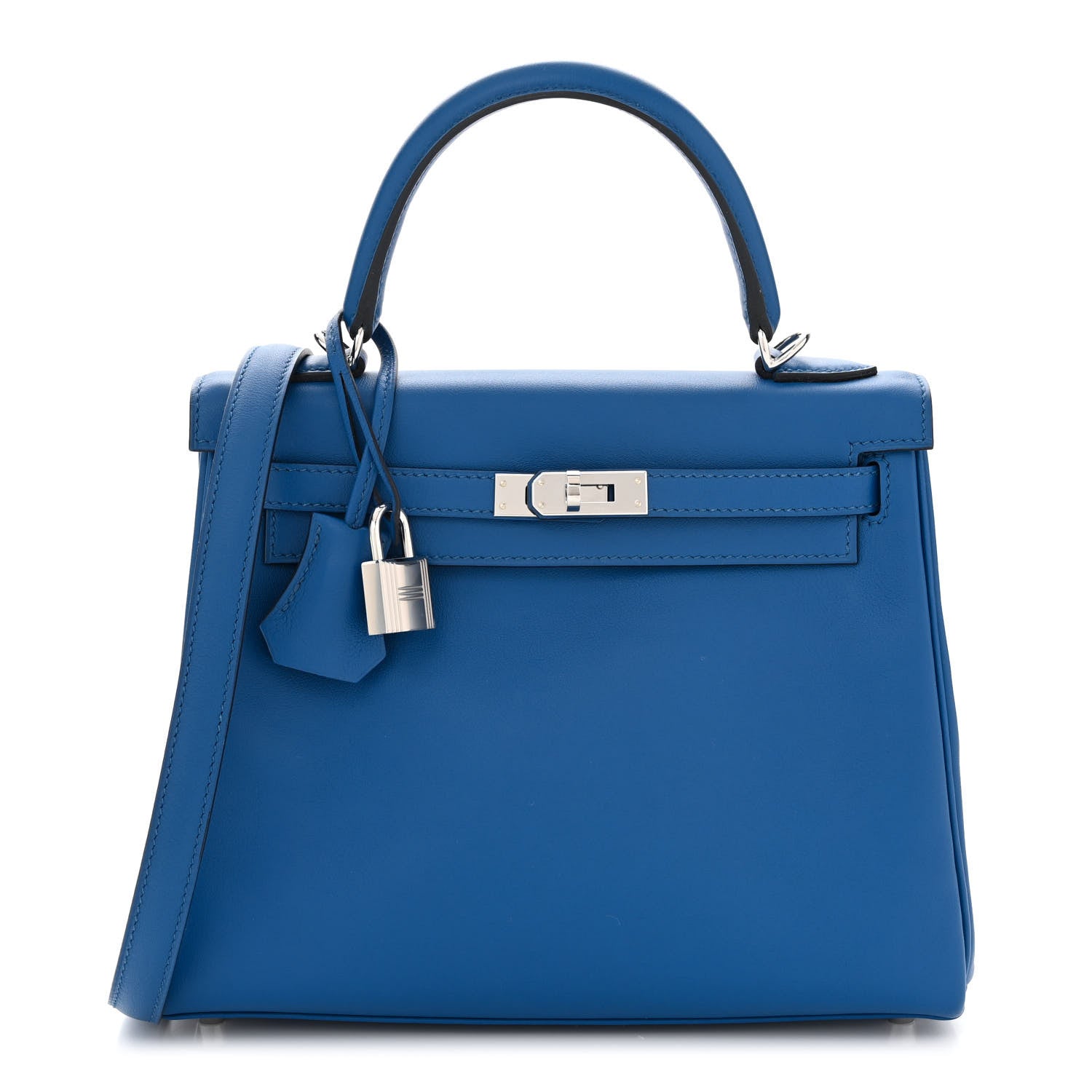 Hermes Swift Kelly Retourne 25 Bleu France 1 of 11