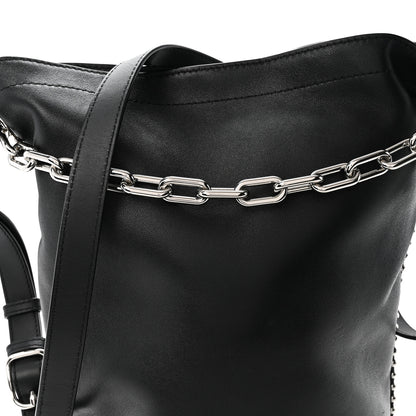 Alexander Wang Lambskin Attica Chain Dry Sack Bucket Bag Black 7 of 9