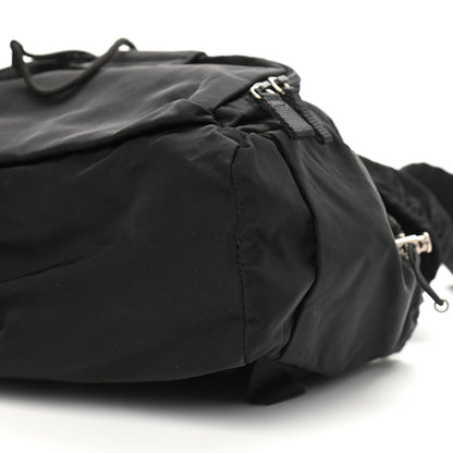 Prada Technical Nylon Saffiano Double Buckle Backpack Black 9 of 9