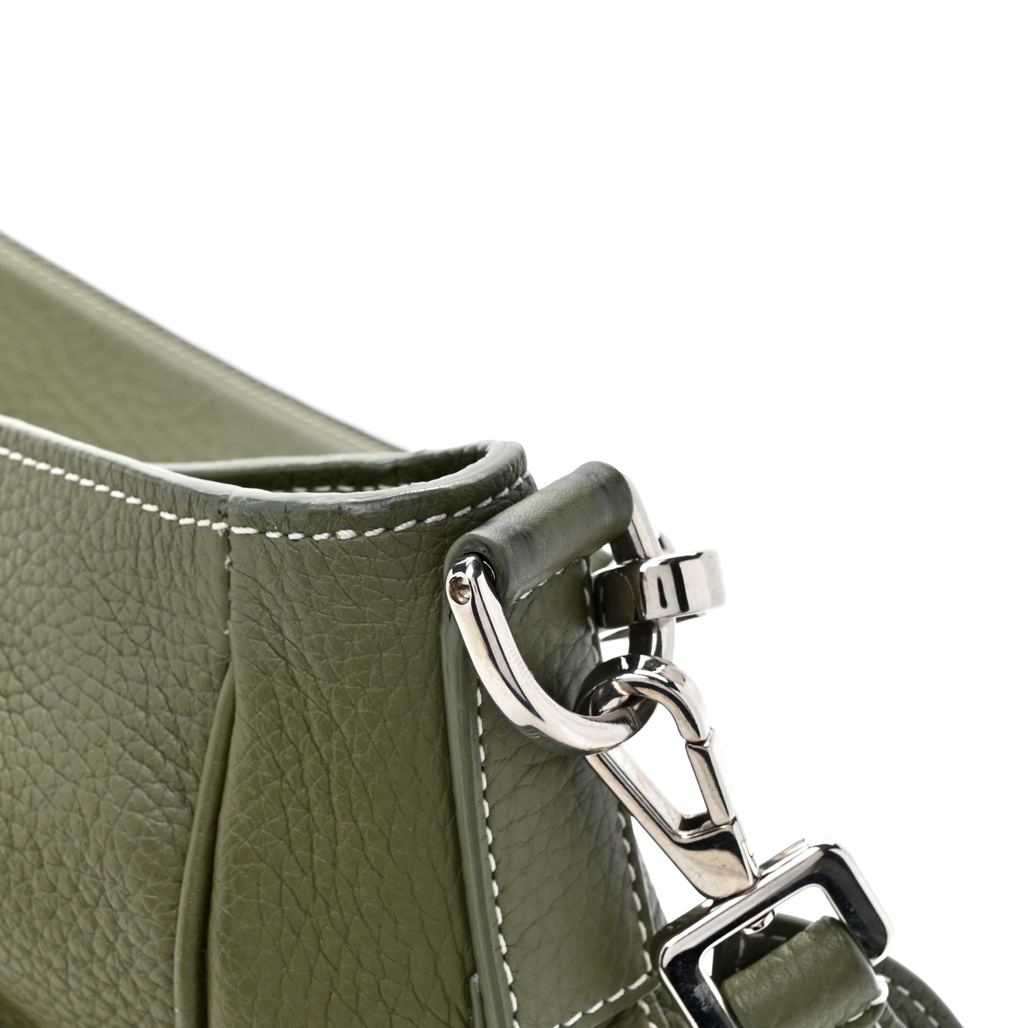 Christian Dior Grained Calfskin Mini Soft Saddle Bag Olive 14 of 14