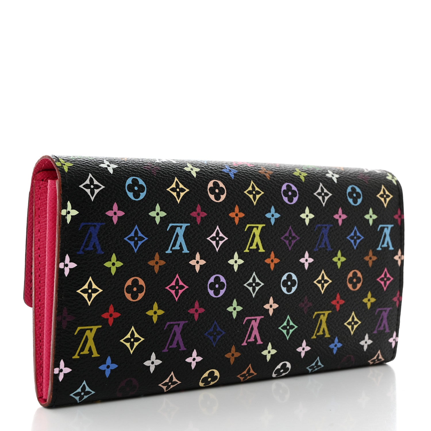 Louis Vuitton Monogram Multicolor Sarah Wallet Black Grenade 3 of 9