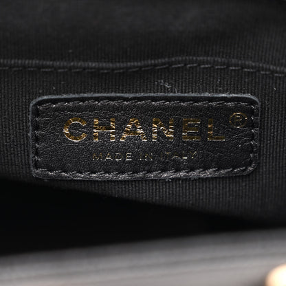Chanel Shiny Caviar Quilted Small Duma Pockets Drawstring Backpack Black 6 of 12