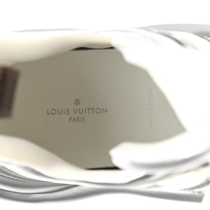 Louis Vuitton Metallic Calfskin Technical Nylon LV Archlight Sneakers 41 White Silver 7 of 10