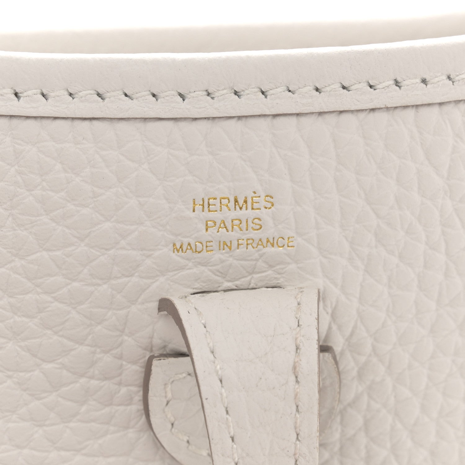 Hermes Taurillon Clemence Amazone Evelyne TPM New White 6 of 11