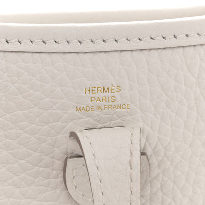 Hermes Taurillon Clemence Amazone Evelyne TPM New White 6 of 11
