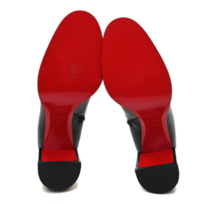 Christian Louboutin Calfskin Lock Booty 70 Ankle Boots 40 Black 5 of 8