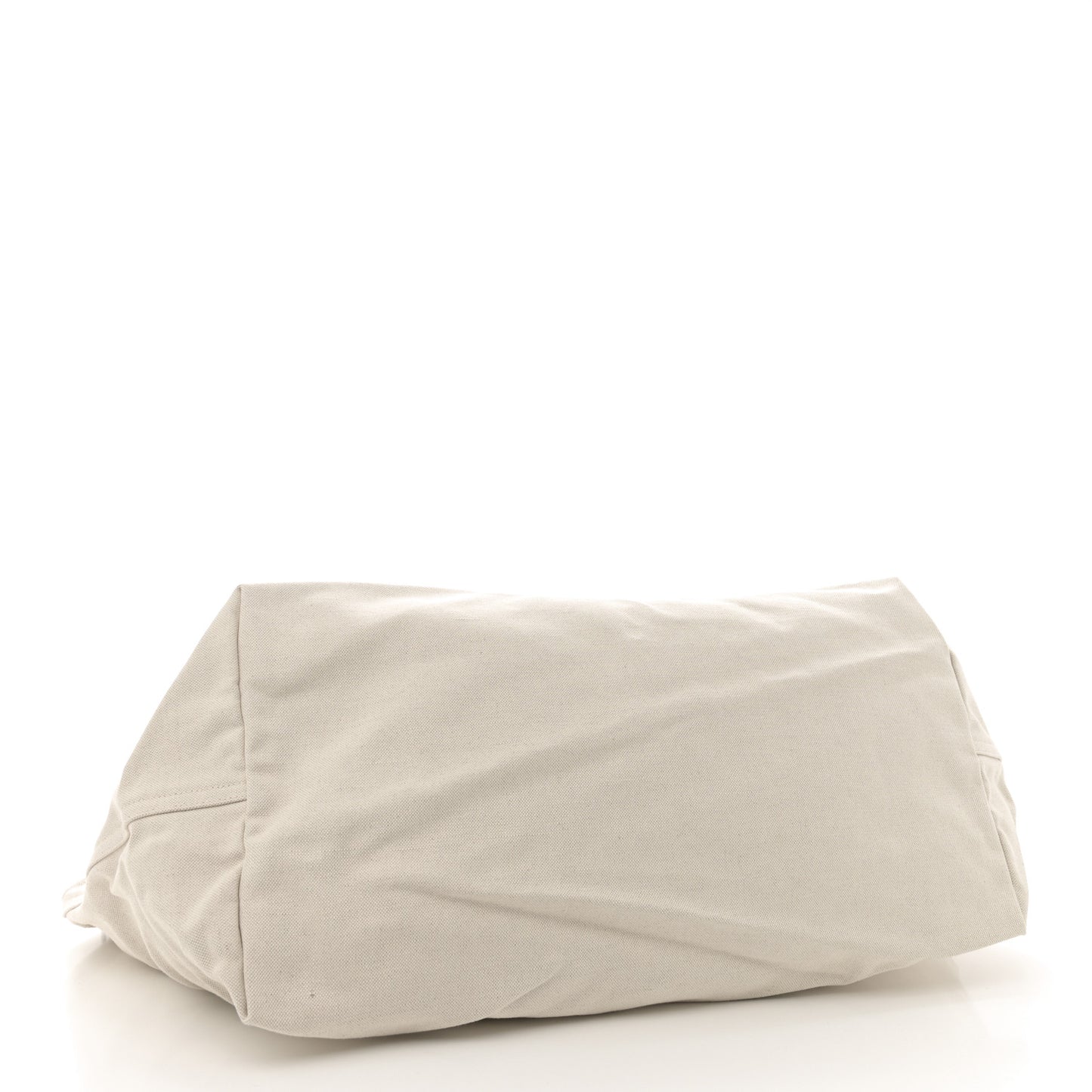 Linen Calfskin Rive Gauche Maxi Tote Grege et Noir