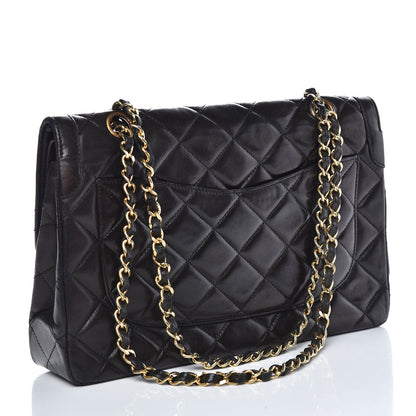 Chanel Lambskin Quilted Medium Double Flap Black 3 of 11