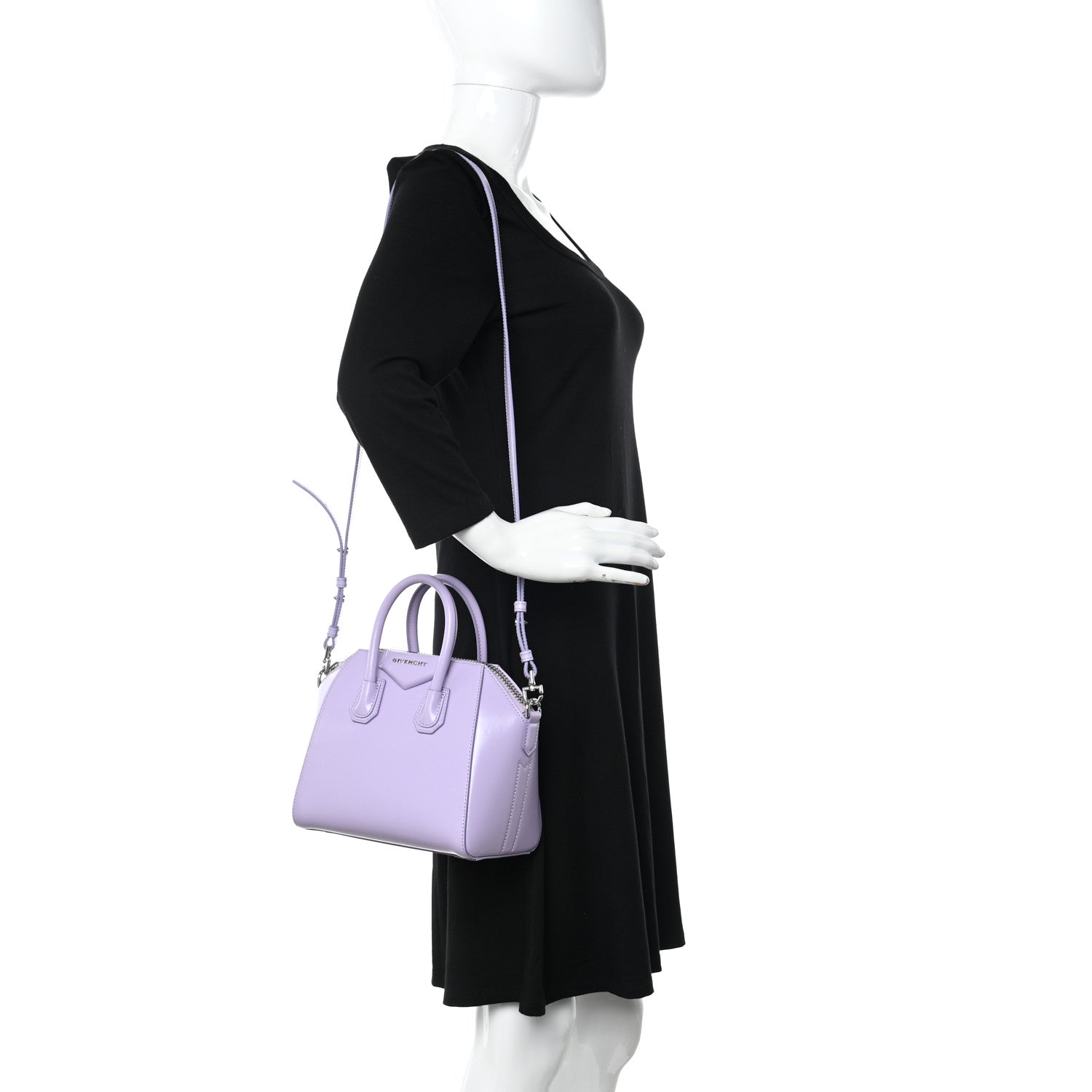 Givenchy Shiny Lord Calfskin Mini Antigona Lilac 2 of 13