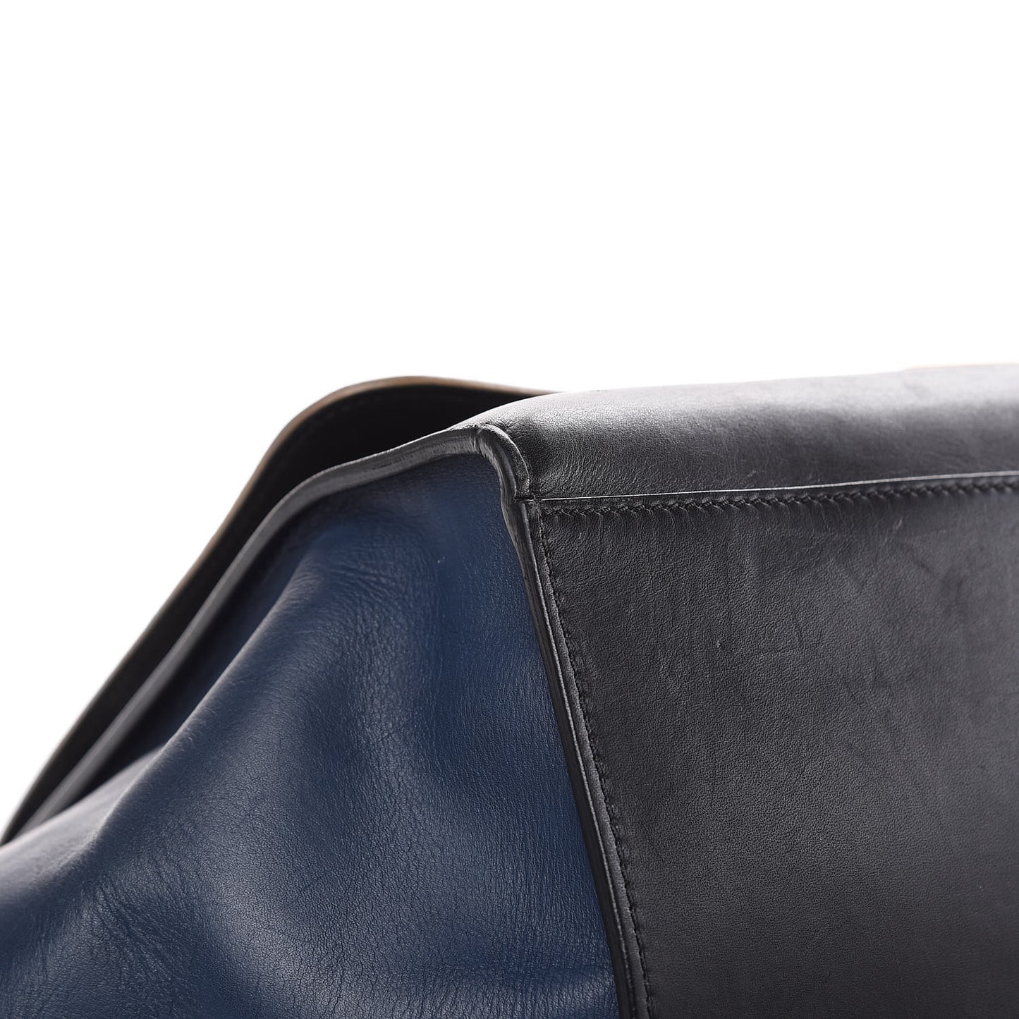 Calfskin Suede Medium Tri-Color Trapeze Grey