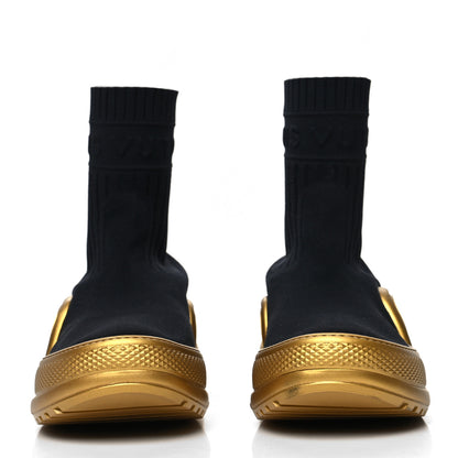 Louis Vuitton Stretch Textile Monogram LV Archlight Sneaker Boots 41 Black Gold 2 of 7