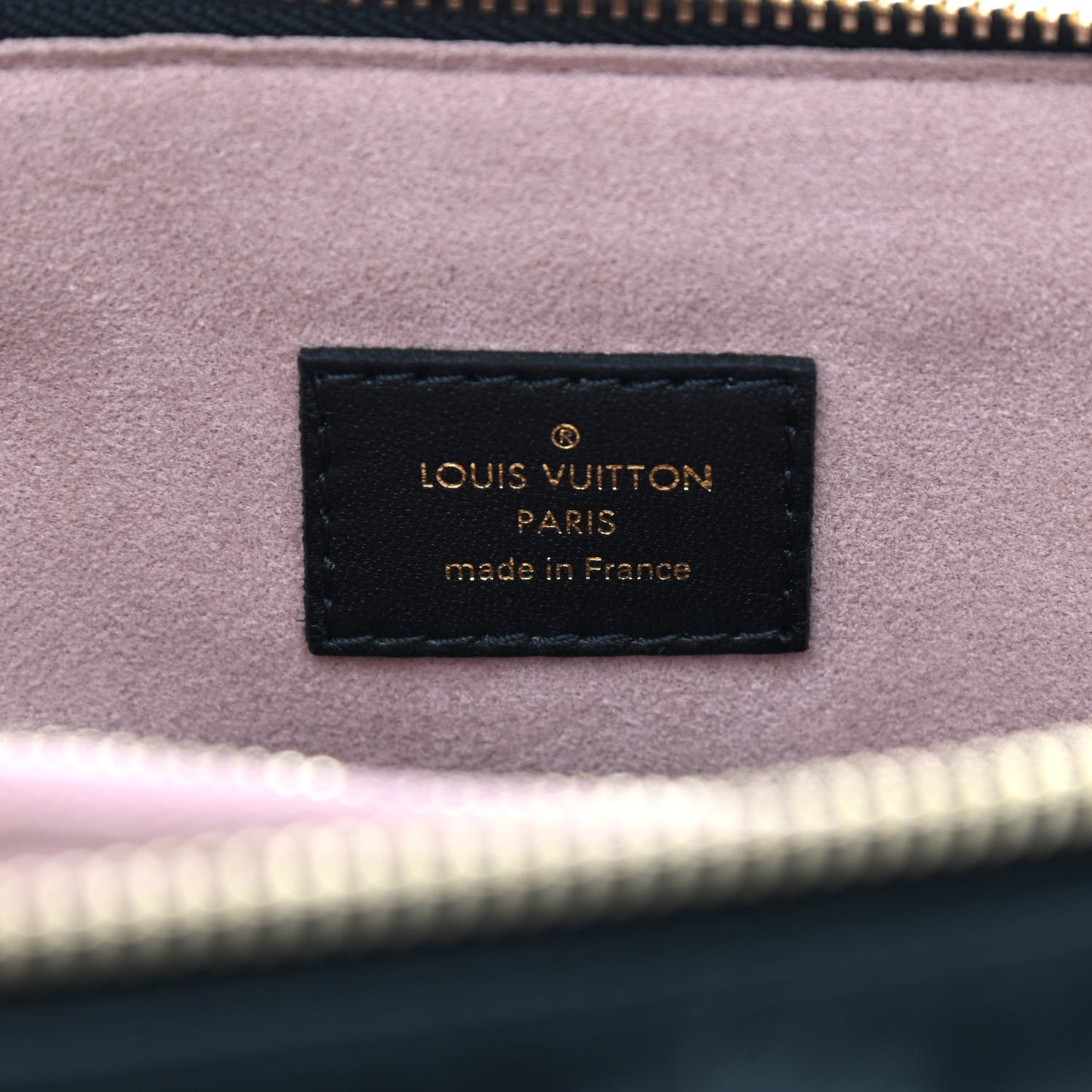 Lambskin Embossed Monogram Coussin PM Black