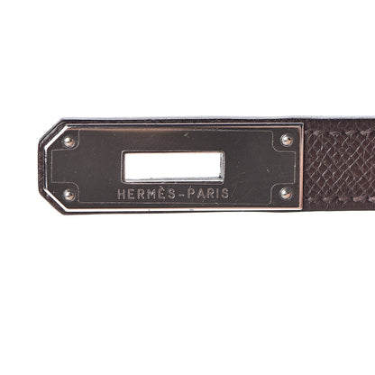 Hermes Epsom Kelly Retourne 32 Chocolate Orange 27 of 46