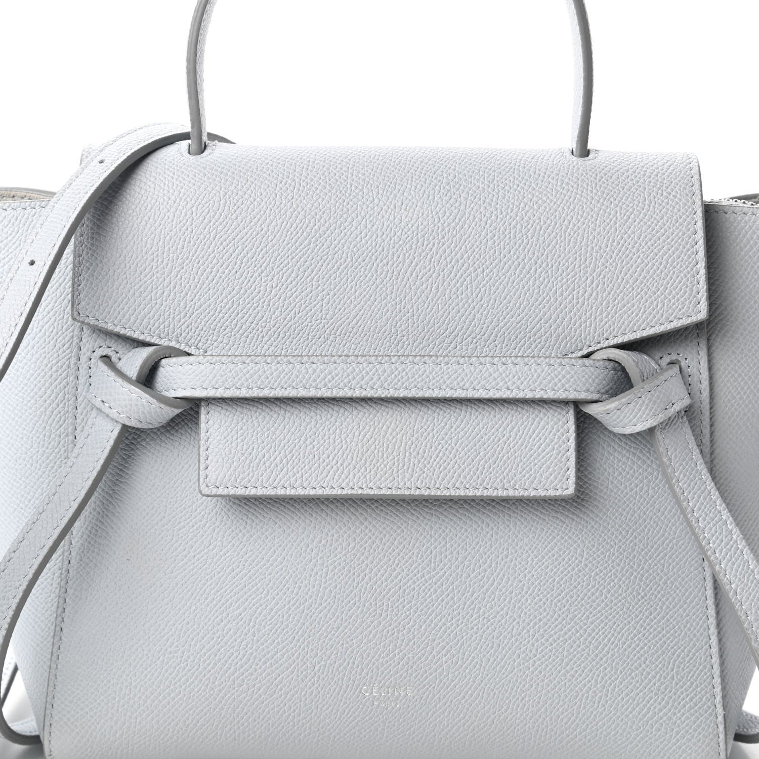 Celine Grained Calfskin Micro Belt Bag Cloud 9 of 9