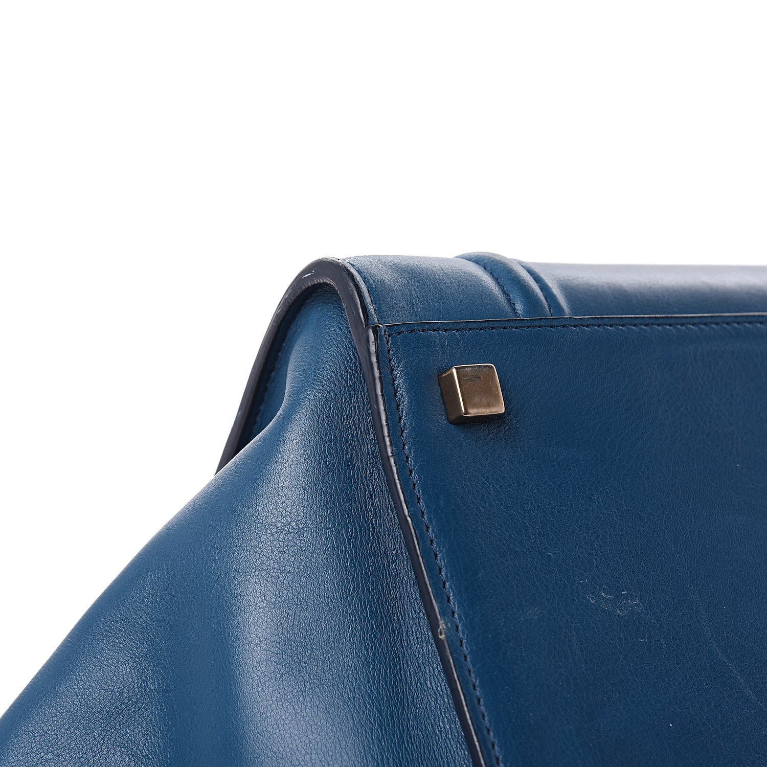 Celine Nappa Calfskin Medium Phantom Luggage Metallic Blue 8 of 21