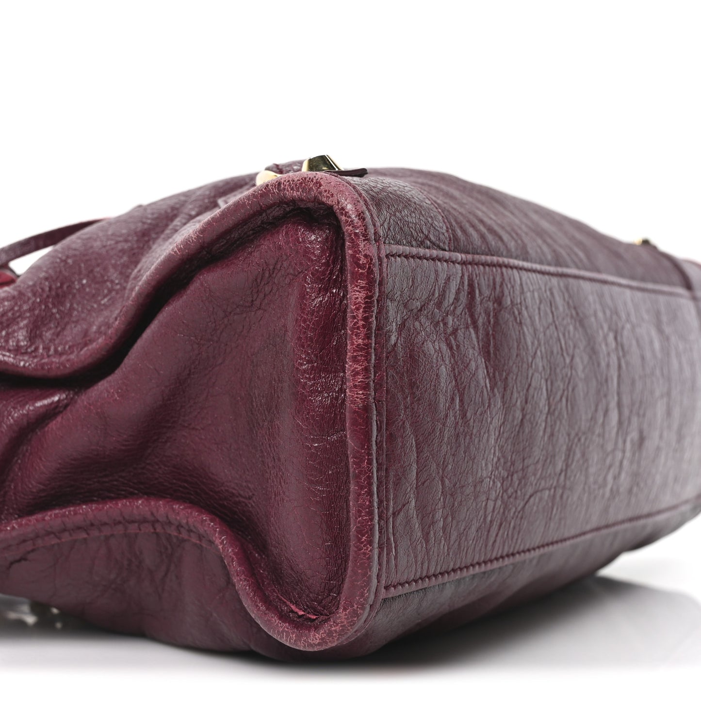 Agneau Classic Gold Hardware S City Violet Prune