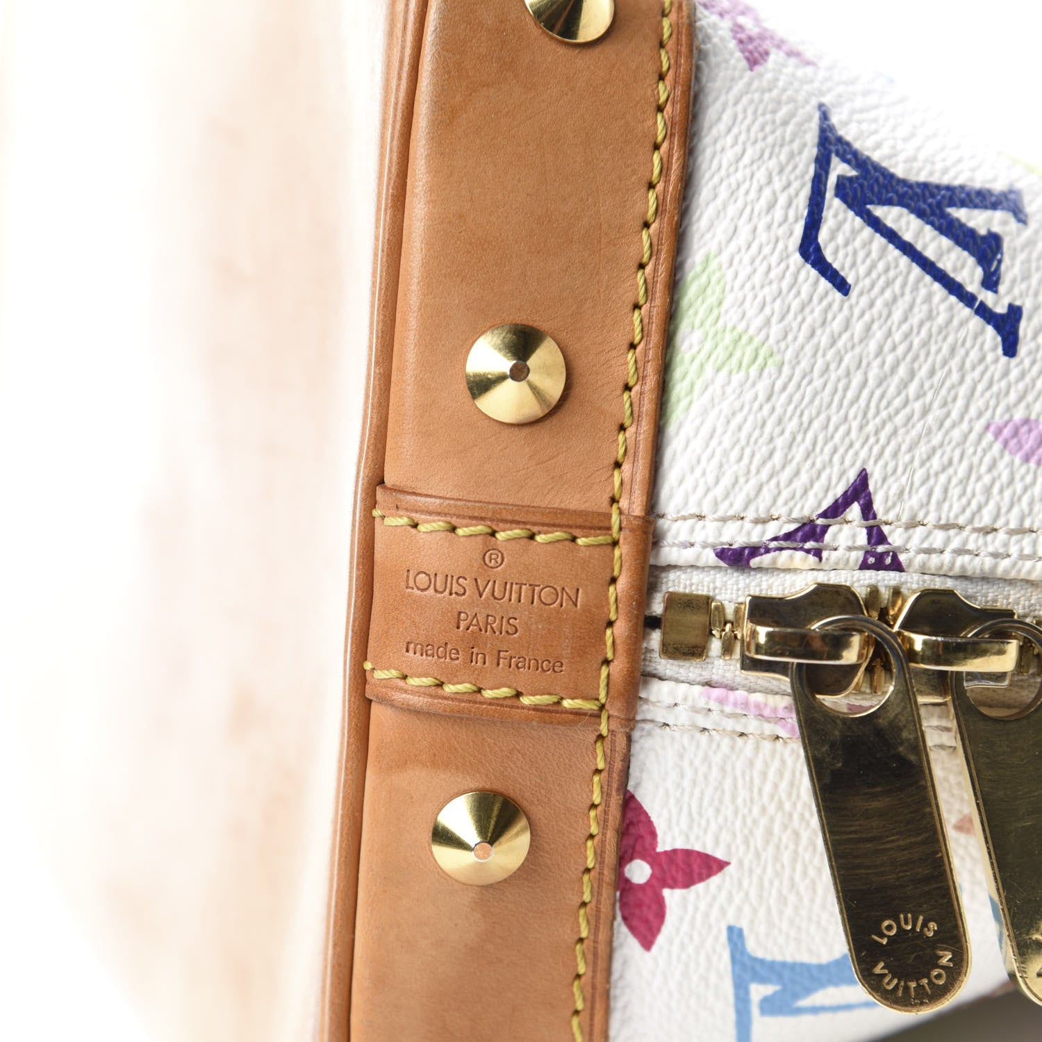 Louis Vuitton Monogram Multicolor Alma White 10 of 10