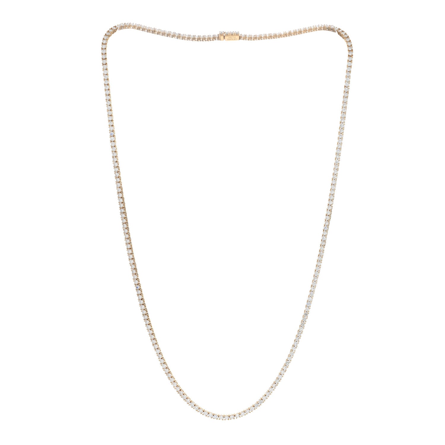 Anita Ko 18K Yellow Gold Diamond Hepburn Choker Necklace 18" 3 of 5