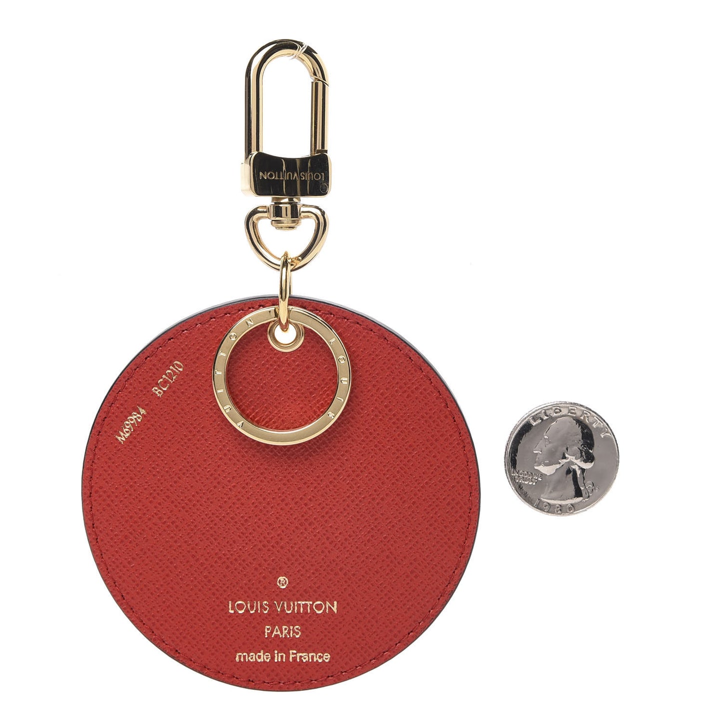 Monogram 2020 Christmas Animation Bumper Cars Bag Charm Key Ring Coquelicot