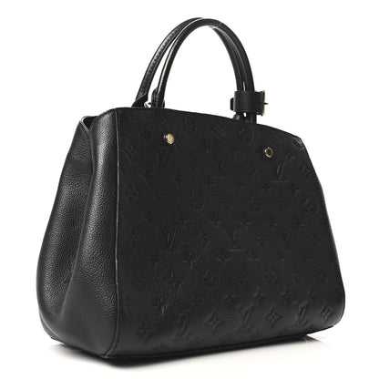 Louis Vuitton Empreinte Montaigne MM Black 3 of 9