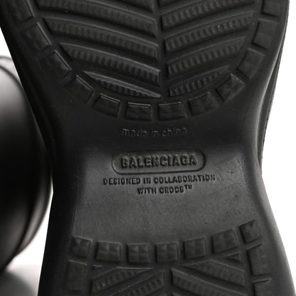 Balenciaga X CROCS Rubber Womens Rain Boots 37 Black 8 of 9