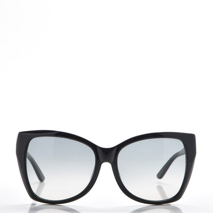 Tom Ford Carli Oversize Square Cateye Sunglasses TF295 Black 2 of 8