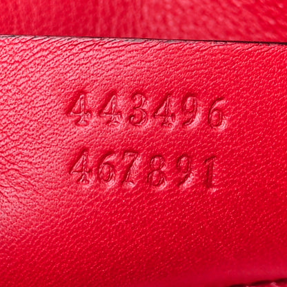 Gucci Jacquard Matelasse Floral Medium GG Marmont Shoulder Bag Red 7 of 15