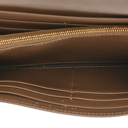 Fendi Vitello Soft F is Fendi Bi-Color FF 1974 Embossed Continental Envelope Wallet Maya Black 8 of 16