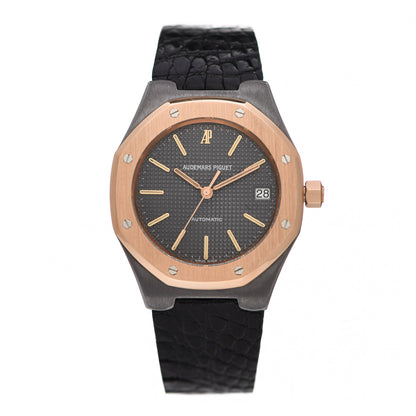 Audemars Piguet Tantalum 18K Rose Gold Alligator 36mm Royal Oak Automatic Watch Grey 14800 1 of 5