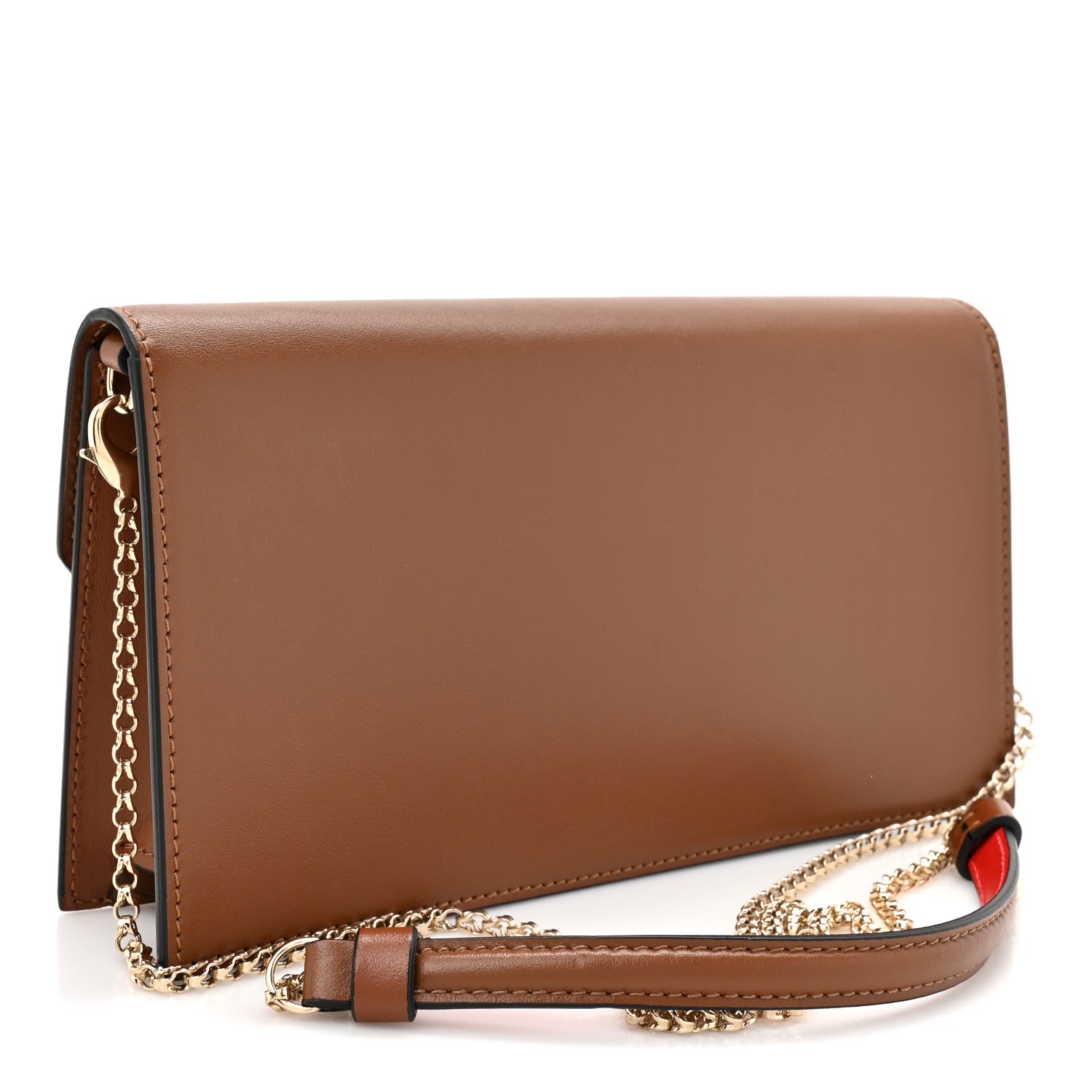 Christian Louboutin Calfskin Loubi54 Crossbody Clutch Biscotto 3 of 10
