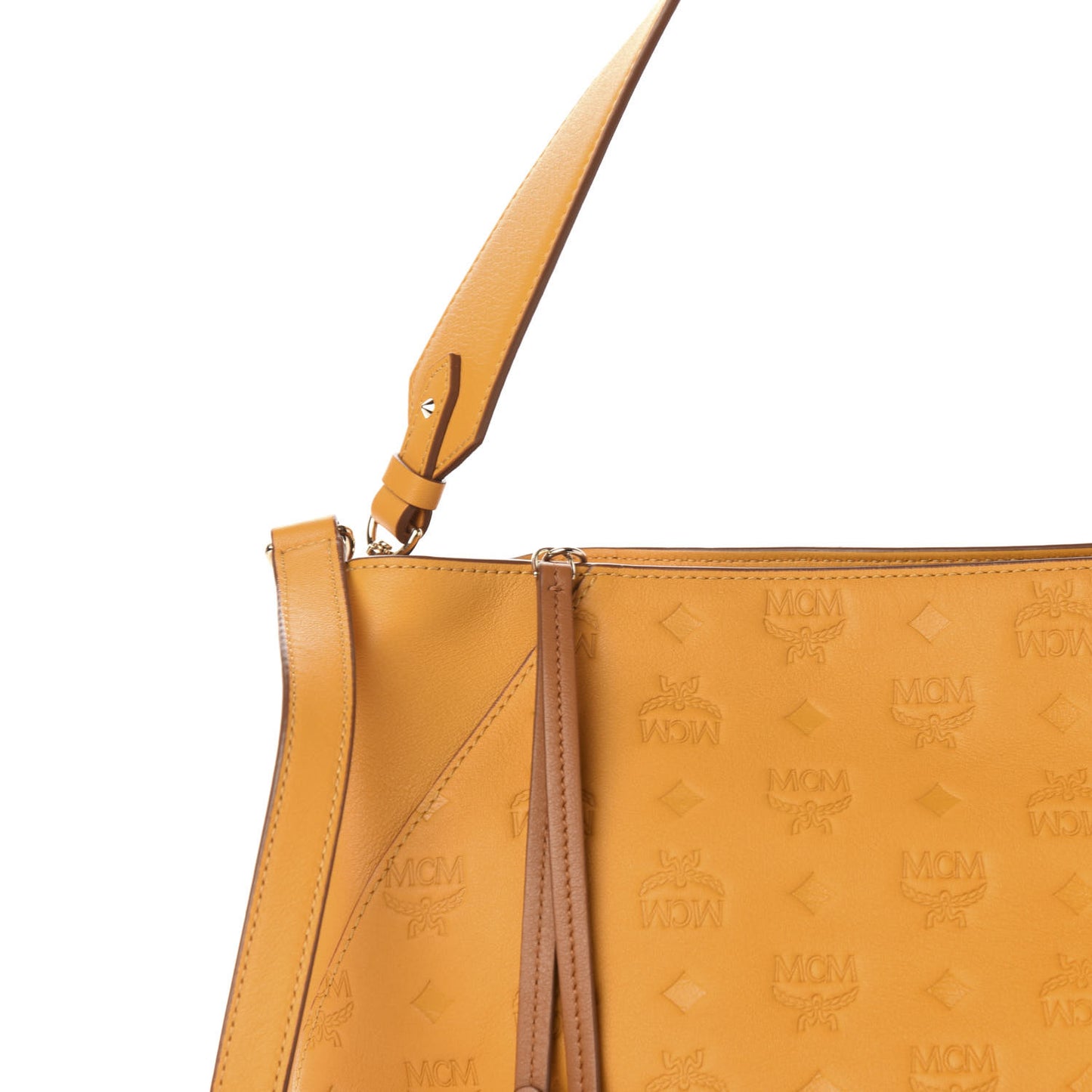 Calfskin Ottomar Monogram Medium Klara Hobo Golden Mango