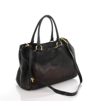 Prada Vitello Daino Tote Nero Black 3 of 8
