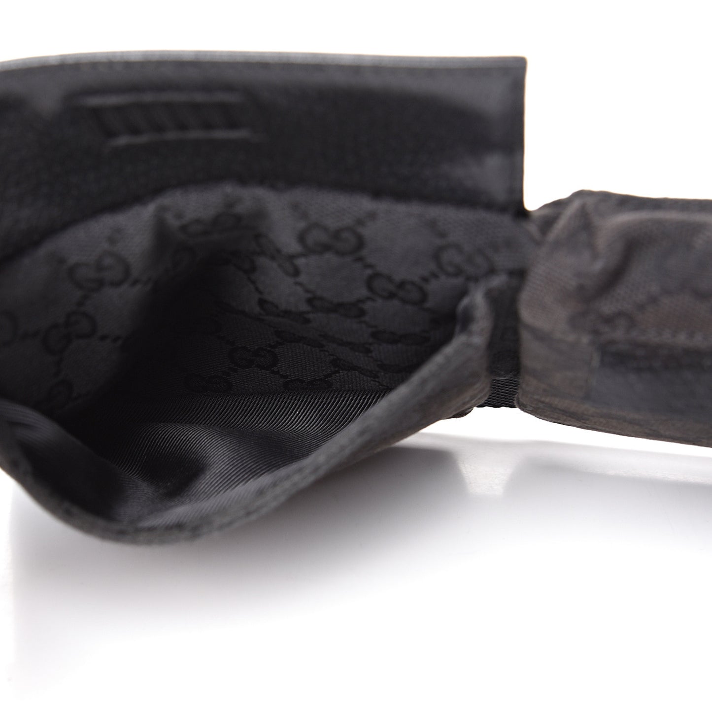 GG Monogram Double Pocket Belt Bag Black