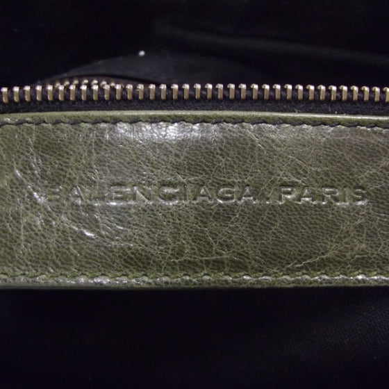 Chevre Classic Hardware Purse Olive