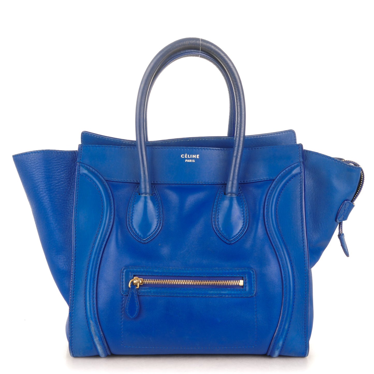 Smooth Calfskin Mini Luggage Electric Blue