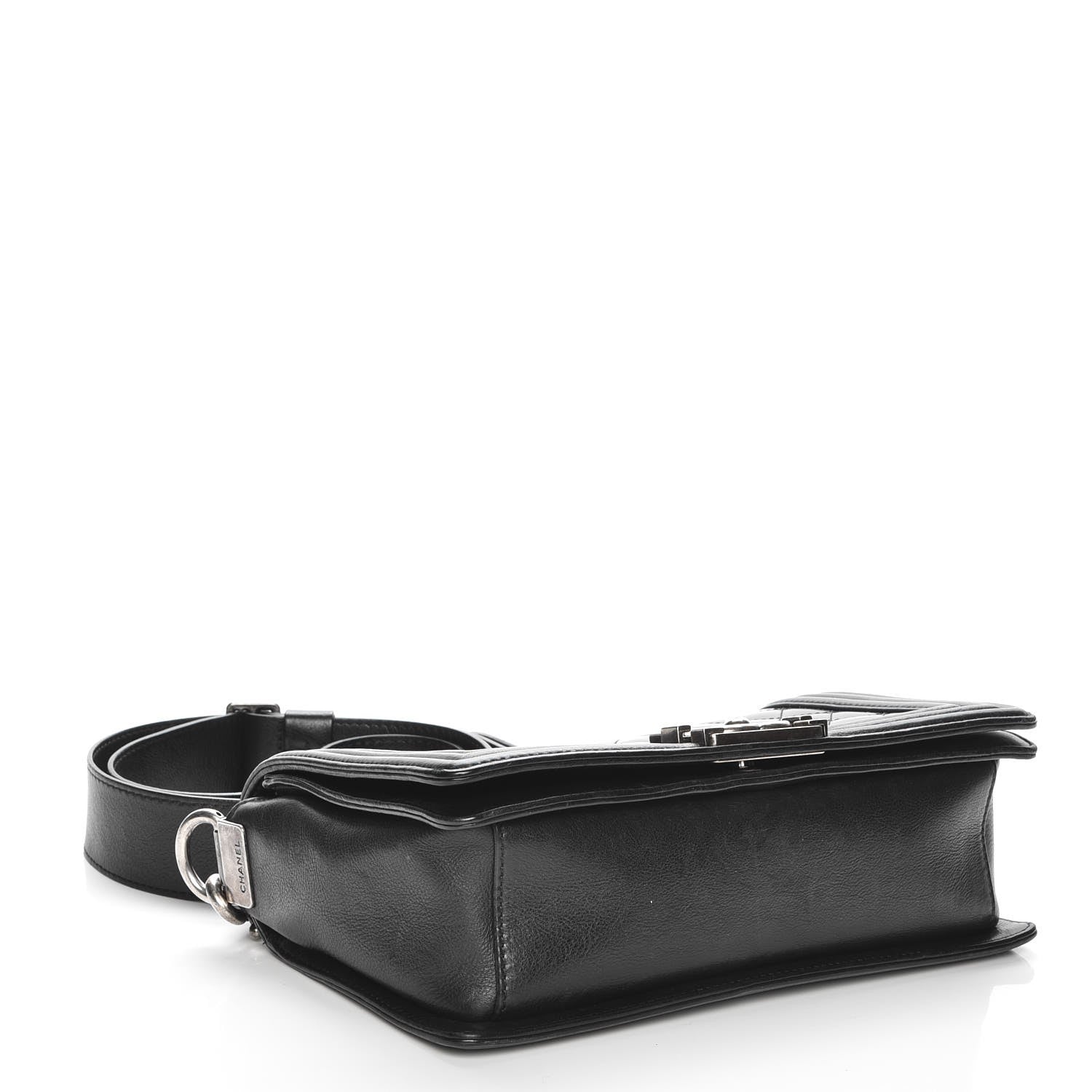 Chanel Patent Calfskin Quilted Medium Boy Flap Black 6 of 10