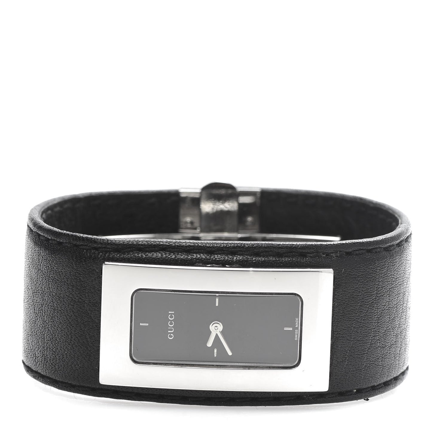 Stainless Steel Calfskin 18mm 7800S Quartz Watch Black