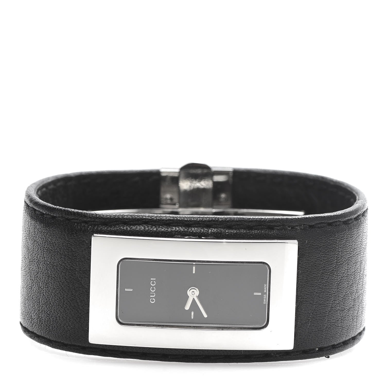 Gucci Stainless Steel Calfskin 18mm 7800S Quartz Watch Black 3 of 7