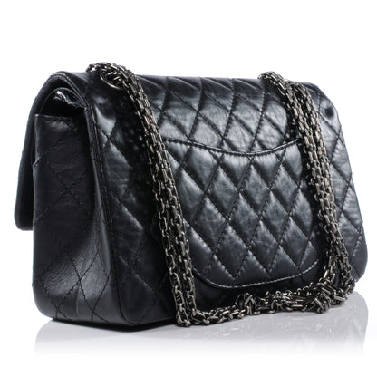 Chanel Aged Calfskin Lucky Charms 2.55 Reissue 225 Flap Black 3 of 9