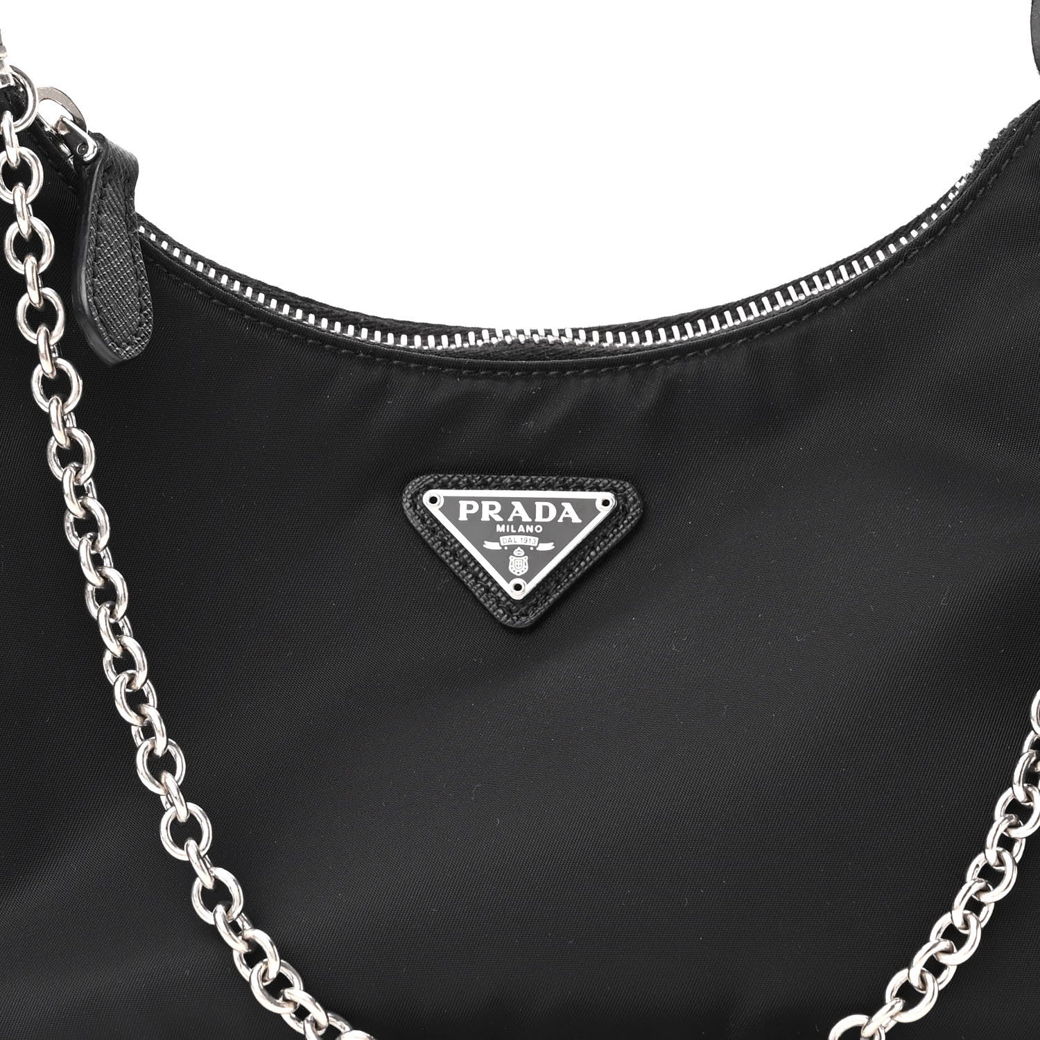 Prada Nylon Re-Edition 2005 Shoulder Bag Black 7 of 9