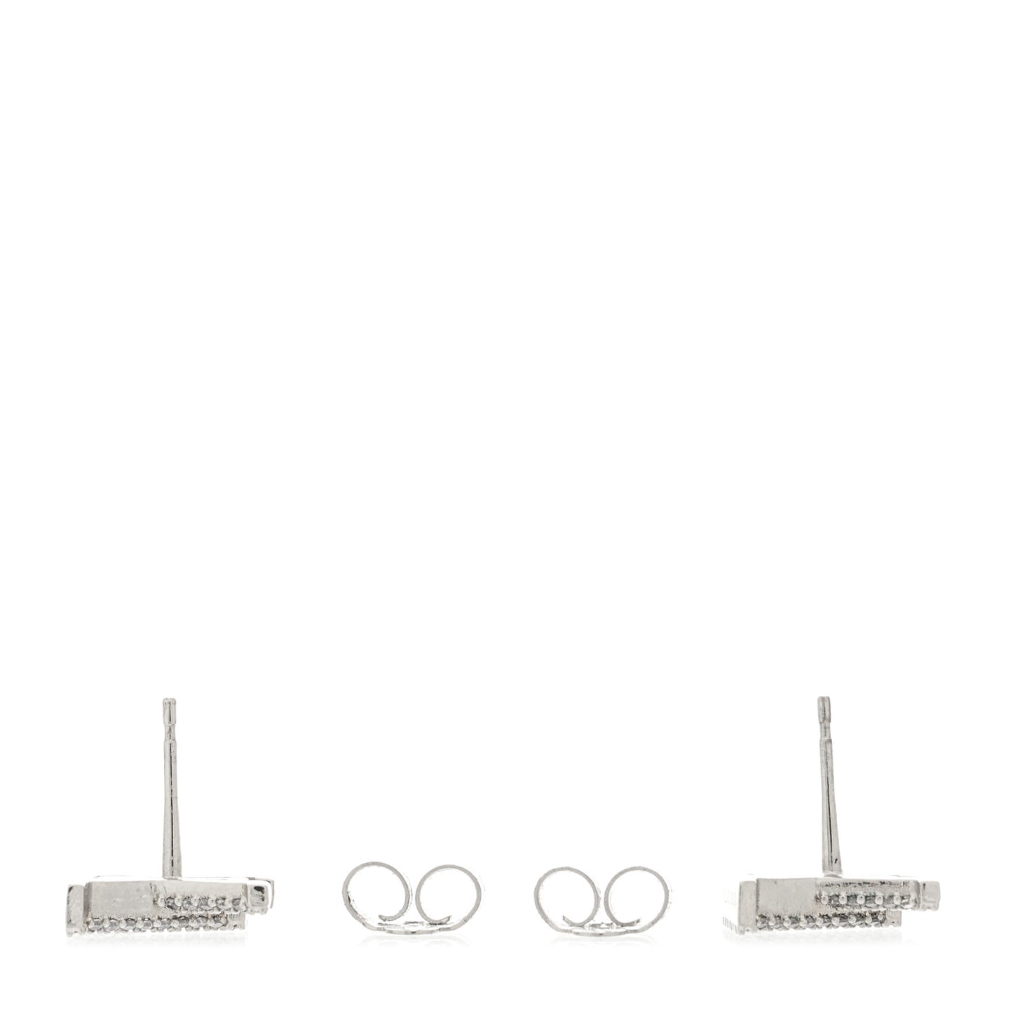 Crystal LV Iconic Earrings Silver