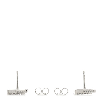 Louis Vuitton Crystal LV Iconic Earrings Silver 3 of 5