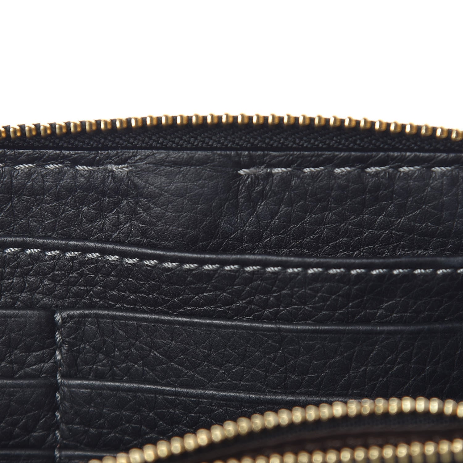 Chloe Grained Calfskin Marcie Long Zip Around Wallet Black 14 of 17
