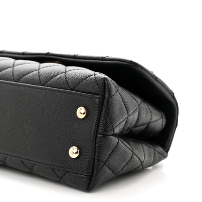 Chanel Caviar Quilted Mini Coco Handle Flap Black 10 of 10