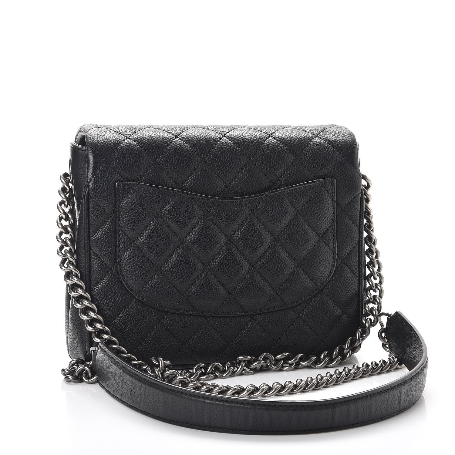 Chanel Caviar Quilted Small Rock In Rome Flap Black 3 of 9