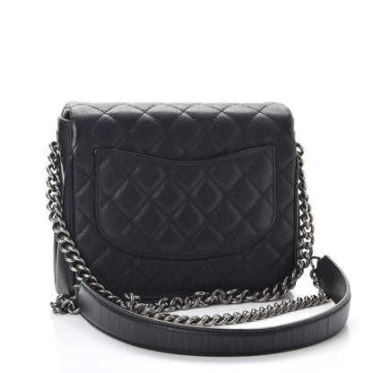 Chanel Caviar Quilted Small Rock In Rome Flap Black 3 of 9