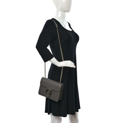 Gucci Dollar Calfskin Small Interlocking G Shoulder Bag Loess 2 of 10