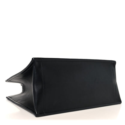 Christian Dior Calfskin Macro Cannage Medium Book Tote Black 4 of 12