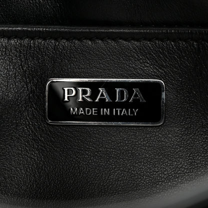 Prada Spazzolato Cleo Shoulder Bag Black 6 of 11