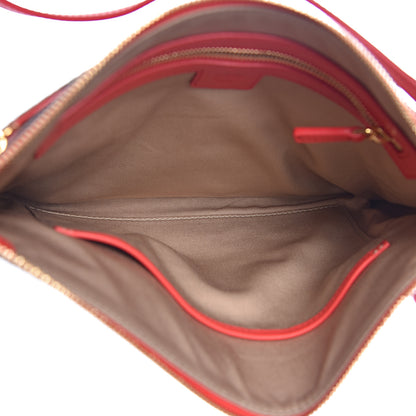 MCM Skyoptic Visetos Mini Crossbody Pouch Spectrum Diamond Cognac Red 5 of 10